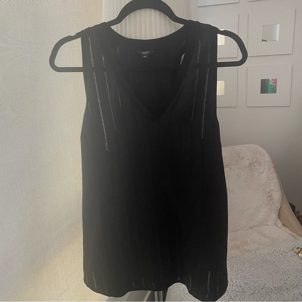 Guess Jersey Black Top